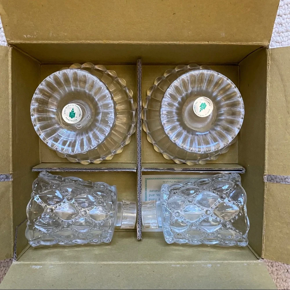 PartyLite quilted crystal